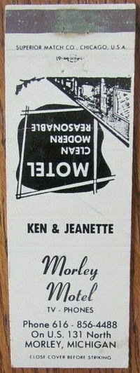 Morley Motel - Matchbook (newer photo)